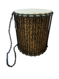 Dundun made of Bamboo, three sizes 24"x20", 20"x16", 16"x14", stick and stand include