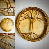 Handmade Shaman drum Frame Drum  round 16" 18" 20" with goat skin Tree style on the back and handle Embrace Nature's Rhythms Authentic Native American Style Soul-Stirring Beats