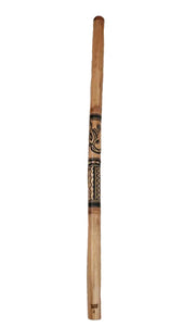 Didgeridoo Bamboo Maori Tattoo, Handmade 34-59" Musical Artistry with Rich Tones Tone option A B C C# D E F G