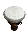 Djembe Master – Mahogany Wood Drum with Natural Goat Skin Head, 26" Tall, 12–13" Diameter