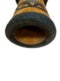 Djembe Master – Mahogany Wood Drum with Natural Goat Skin Head, 26" Tall, 12–13" Diameter