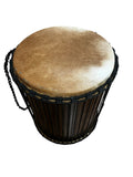 Dundun made of  Teak finish 24 inch, dia 18", Dunun, stick include