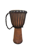 Djembe Beginner carved, 24" tall, 9-10.5" head