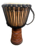 New Djembe Master Mali Style carv, 24" tall, 12" head