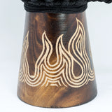 Handcrafted Djembe Drums - Carved Flamme Collection - Authentic Sound- Perfect for Beginners and Pros 10" 12' 16" 20" 24"  tall.