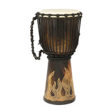 Handcrafted Djembe Drums - Carved Flamme Collection - Authentic Sound- Perfect for Beginners and Pros 10" 12' 16" 20" 24"  tall.