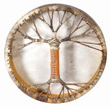 Handcrafted Shaman Drum 16" 20" 24" Goat Skin, Viking Leather Style - Native American Frame Drum Authentic Sound & Artistry