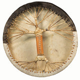 Shaman Drum Made of Goat Skin with Hair - Viking Leather Style 16" 20" - Melodic Rituals, Cultural Artistry