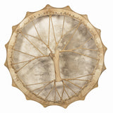 Terre 20" Shaman Drum with Goatskin Head – 6 Sacred Styles Including Viking Runes, Vegvísir, Sleipnir, Saami, Maya & Lady of the Wood