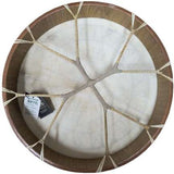 Handmade Terre Viking Shaman Drum with Feather – 16'' or 20'' Goat Skin Frame Drum
