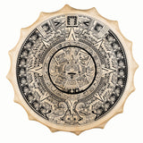 Terre 20" Shaman Drum with Goatskin Head – 6 Sacred Styles Including Viking Runes, Vegvísir, Sleipnir, Saami, Maya & Lady of the Wood