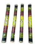 Bamboo Rain Stick, Rain Maker (24" flower paint)