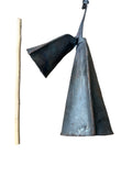 Authentic Hand-Forged Gonkogui Double Bell - West African Musical Heritage in Three Sizes