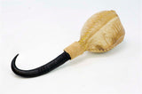 Terré Shamanshaker Handmade from Chamois Antler and Goat Skin with Feather Totem – Native Style in Sizes S & L Two sounds  Ocean or Rain