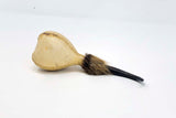 Terré Shamanshaker Handmade from Chamois Antler and Goat Skin with Feather Totem – Native Style in Sizes S & L Two sounds  Ocean or Rain