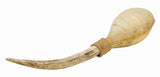 Terré Shamanshaker Handmade from Deer Antler and Cowhide with Feather Totem – Traditional Native Style in S, M & L Sizes, Two sounds  Ocean or Rain