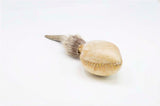 Terré Shamanshaker Handmade from Deer Antler and Cowhide with Feather Totem – Traditional Native Style in S, M & L Sizes, Two sounds  Ocean or Rain