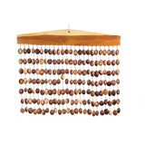 Terre Exotic Bar Chimes with 7 Rows of 24 Natural Nuts – Pangi, Juju, Chacha, Pala Options – Soothing Percussion Instrument