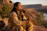 Native American Style Indian Flutes double Sound Notes E or F