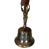 Tibetan Bell Handmade in Indian Tibetan Bell made of brass Useful for yoga prayer meditation singing and spiritual mantra rituals Tibetan Buddhist Meditation Bell Set(6 inch)