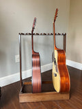 Bamboo Guitar Stand Display Rack for Multiple Instruments