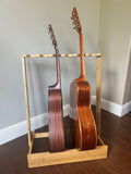 Bamboo Guitar Stand Display Rack for Multiple Instruments