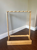 Bamboo Guitar Stand Display Rack for Multiple Instruments