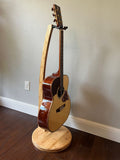 Bamboo Guitar Stand Display Rack for one instrument