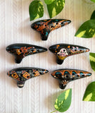 Terre Ceramic Ocarina from Chile, 5 Styles, Handmade Musical Instrument