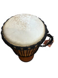 New Djembe Master Mali Style Carved, 24" tall, 12" head