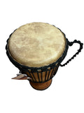 New Djembe Master Mali Style Carved, 24" tall, 12" head