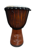 New Djembe Master Mali Style carv, 24" tall, 12" head