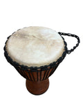 New Djembe Master Mali Style carv, 24" tall, 12" head