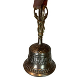 Tibetan Bell Handmade in Indian Tibetan Bell made of brass Useful for yoga prayer meditation singing and spiritual mantra rituals (8.5 inches)