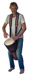 Djembe belt Deluxe schwarz, Djembe Backpack