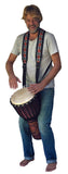 Djembe belt Deluxe schwarz, Djembe Backpack