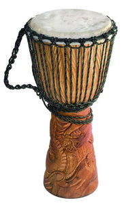 Djembe Standard Dragon, 24" tall, 10-11" head