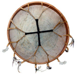 Shaman drum painted 16", Frame Drum