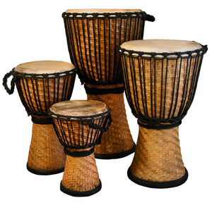 Djembe Bamboo, 12" tall, 9" head