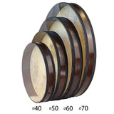 Natural Sounding Percussion Ocean Drum with Wave Beads and Hardwood Frame, Goat and Plexy-Skin 20" inch