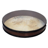 Natural Sounding Percussion Ocean Drum with Wave Beads and Hardwood Frame, Goat and Plexy-Skin 20" inch