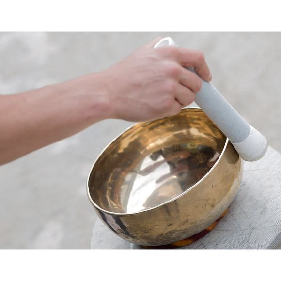 Singing Bowl Handmade Meditation Healing Bowl With Mallet and felt Made of Brass-Bronze(4 inch)