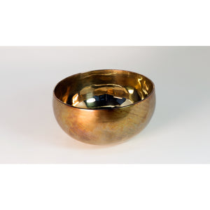 Singing Bowl Handmade Meditation Healing Bowl With Mallet and felt Made of Brass-Bronze(8 inch)